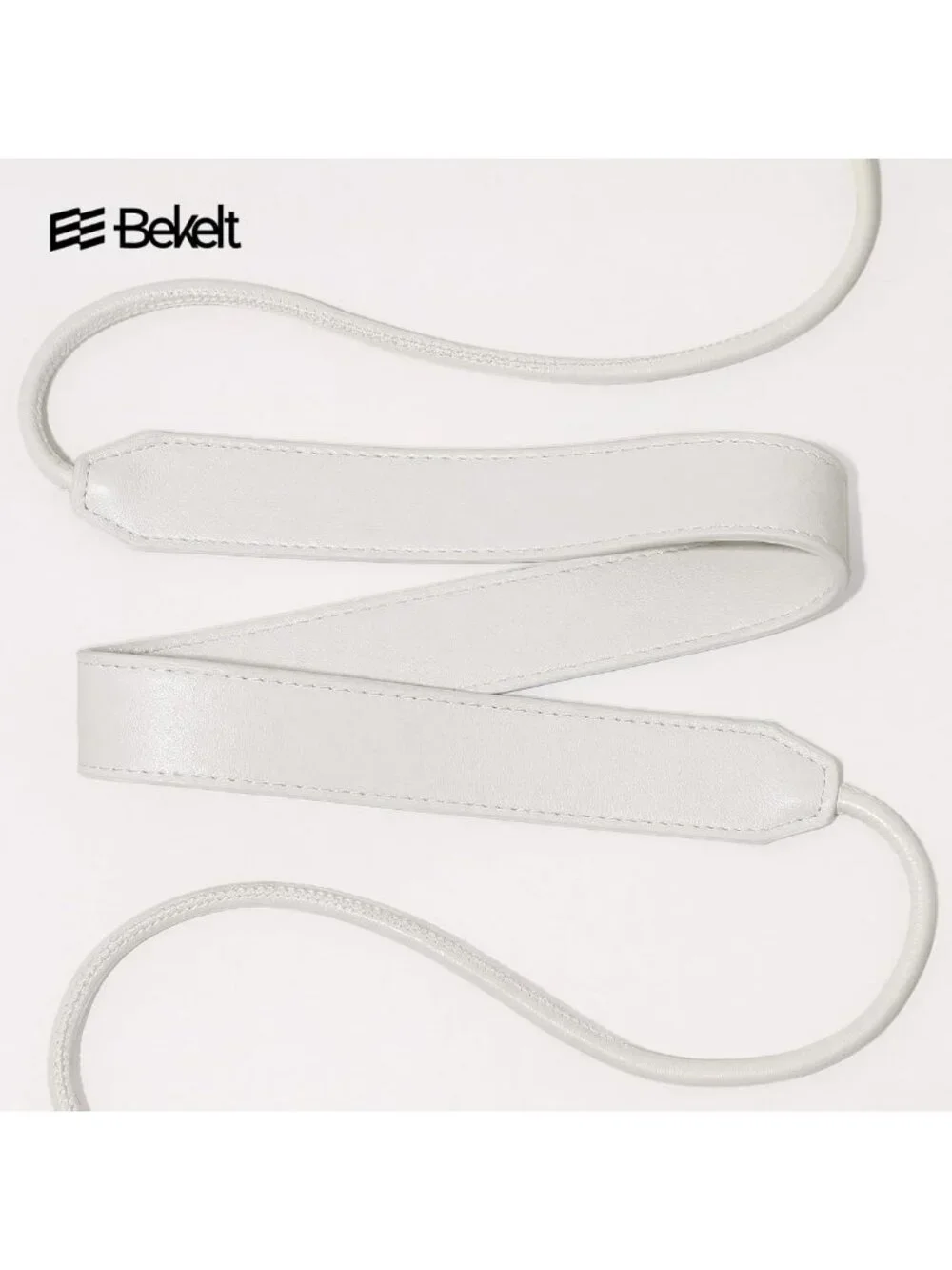 Stylish Leather Tie Belt for Women - Wrap Cinch Knotted Skinny Rope Belt for